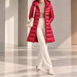 Marianne Hooded Long Quilted Down Jacket