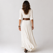 Maxi Dress Shawl Collar Belted Elegant Formal Evening Occasion Wear