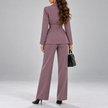 Chiara Belted Blazer Wide-Leg Suit Set