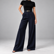 Antonella Tailored Wide-Leg Pants