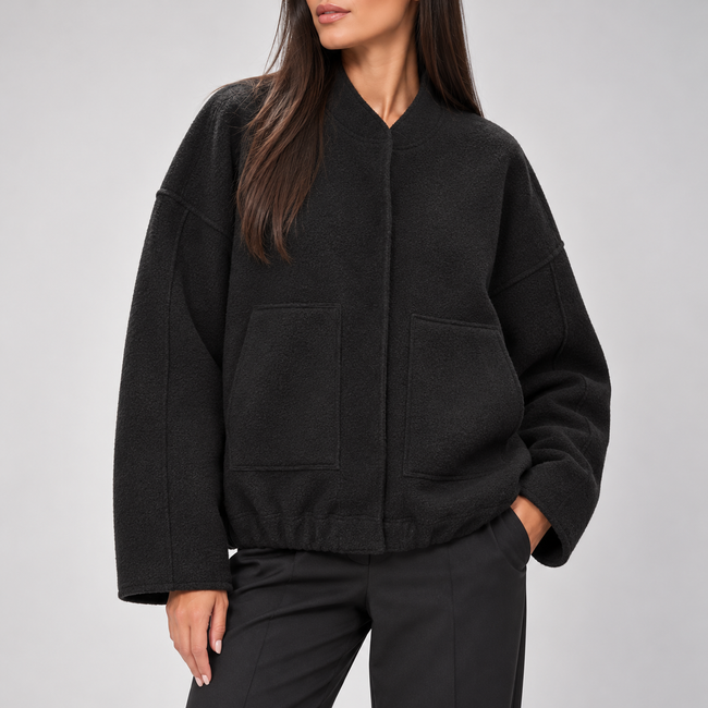 Gabriella Oversized Teddy Bomber Jacket