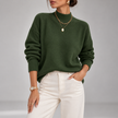 Magnolia Ribbed Roll-Neck Knit Sweater