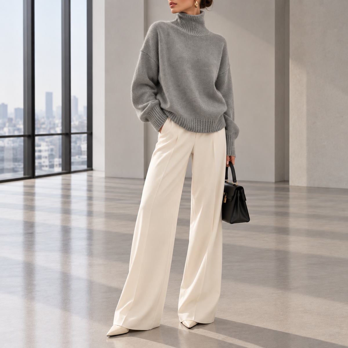 Isadora Roll-Neck Cashmere Sweater