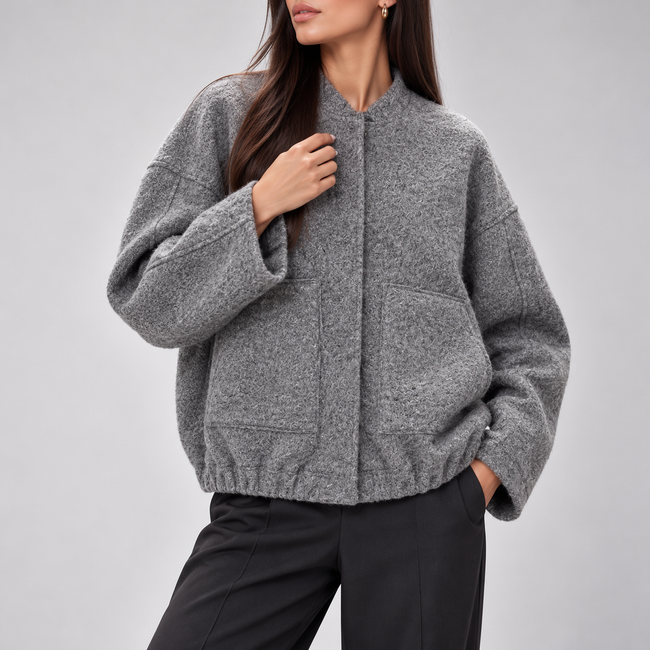 Gabriella Oversized Teddy Bomber Jacket