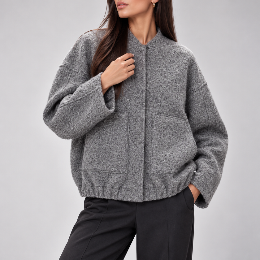 Gabriella Oversized Teddy Bomber Jacket