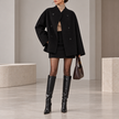 Elisabetta Oversized Button-Down Shirt Jacket