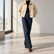Clarisse Cropped Oversized Denim Jacket