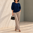 Mariangela Relaxed Crew-Neck Knit Sweater