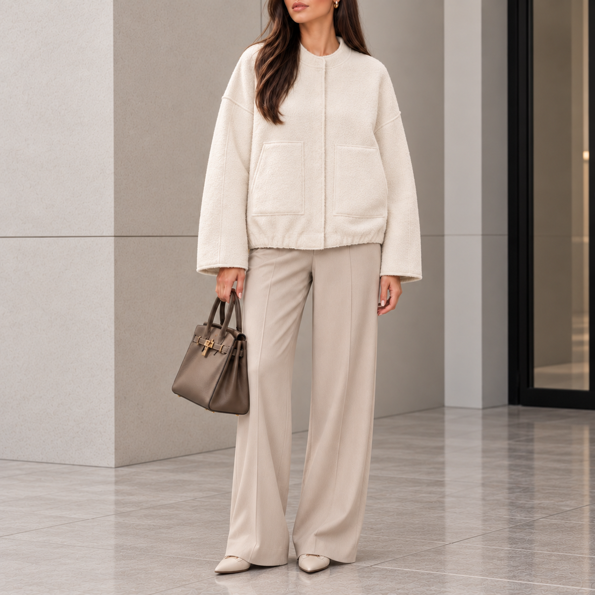 Gabriella Oversized Teddy Bomber Jacket