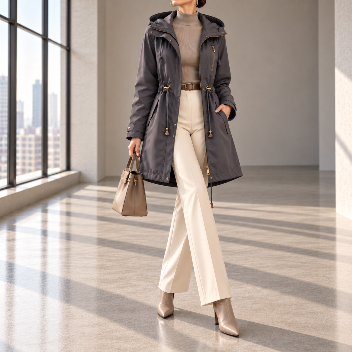 Bianca Hooded Water-Resistant Long Parka