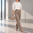 Magnolia Ribbed Roll-Neck Knit Sweater