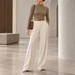 Viviana Mock-Neck Wool-Blend Knit Top
