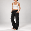 Delilah Relaxed Straight-Leg Cargo Pants