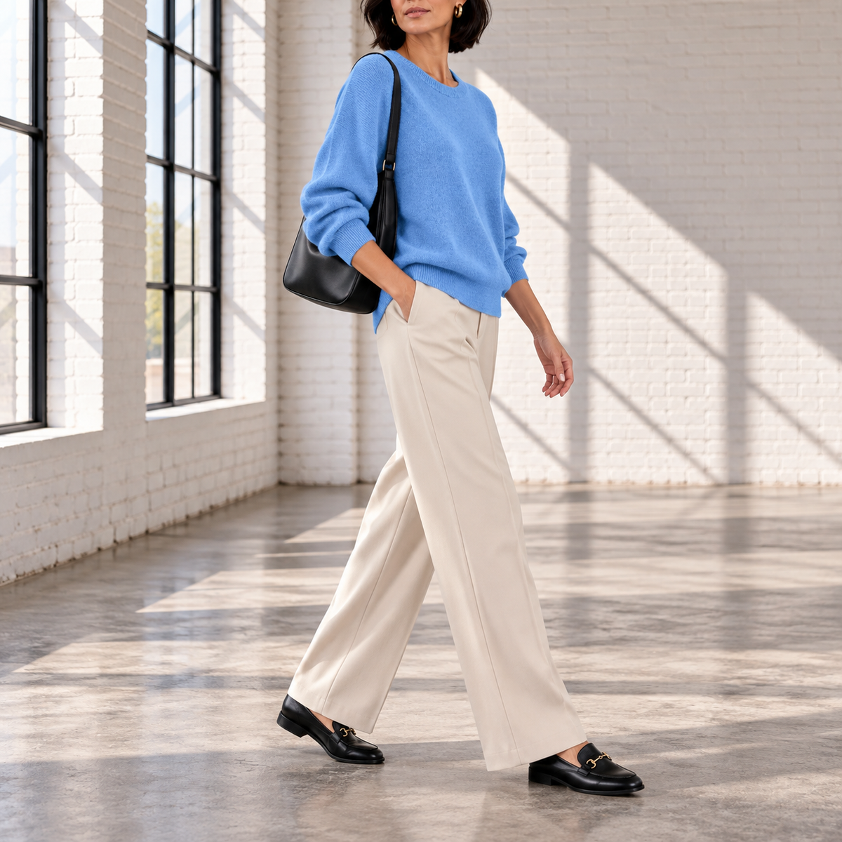 Mariangela Relaxed Crew-Neck Knit Sweater