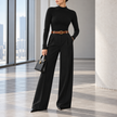 Viviana Mock-Neck Wool-Blend Knit Top