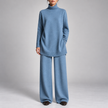 Rosella Turtleneck Wide-Leg Lounge Set