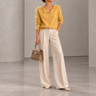 Wilhelmina Button-Down V-Neck Cardigan