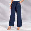 Loredana Elastic-Waist Straight-Leg Pants