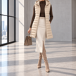 Allegra Hooded Longline Quilted Vest