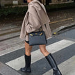 Stella Oversized Hooded Button-Front Jacket