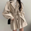 Carlotta Belted Lapel Short Coat