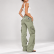 Delilah Relaxed Straight-Leg Cargo Pants