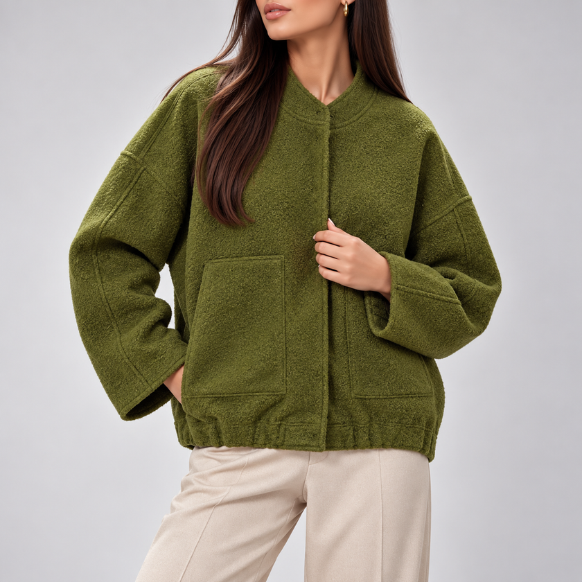 Gabriella Oversized Teddy Bomber Jacket