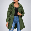 Sabrina Windproof Zip-Front A-Line Jacket