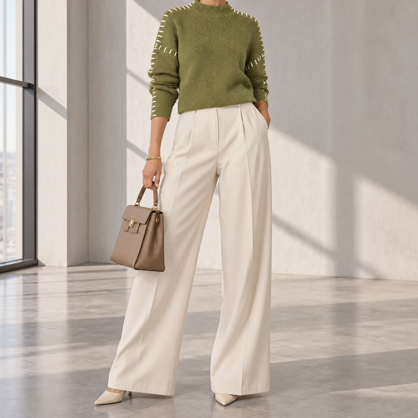 Mirabella Oversized Mock-Neck Sweater