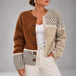 Ottoline Polka-Dot Sleeve Button-Down Cardigan