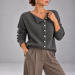 Wilhelmina Button-Down V-Neck Cardigan