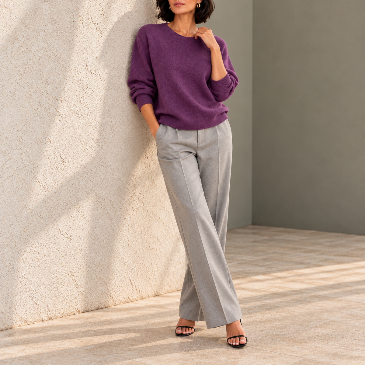 Mariangela Relaxed Crew-Neck Knit Sweater