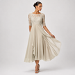 Lace Maxi Dress Long Sleeve Elegant Formal Evening Party Dress