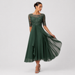 Lace Maxi Dress Long Sleeve Elegant Formal Evening Party Dress