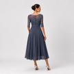Lace Maxi Dress Long Sleeve Elegant Formal Evening Party Dress