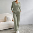Mila Ribbed Knit Two Piece Lounge Set