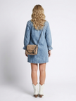 Arianna Button-Front Denim Shirt Dress