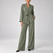Matilde Draped Tunic Wide-Leg Pant Set