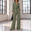 Matilde Draped Tunic Wide-Leg Pant Set