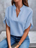 Vivienne V-Neck Flutter Sleeve Blouse Casual Professional