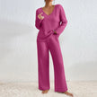 Mila Ribbed Knit Two Piece Lounge Set