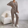 Mila Ribbed Knit Two Piece Lounge Set