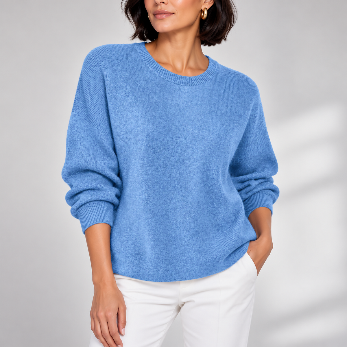 Mariangela Relaxed Crew-Neck Knit Sweater