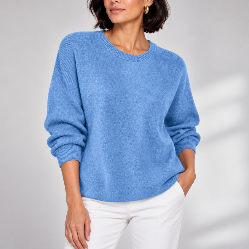 Mariangela Relaxed Crew-Neck Knit Sweater