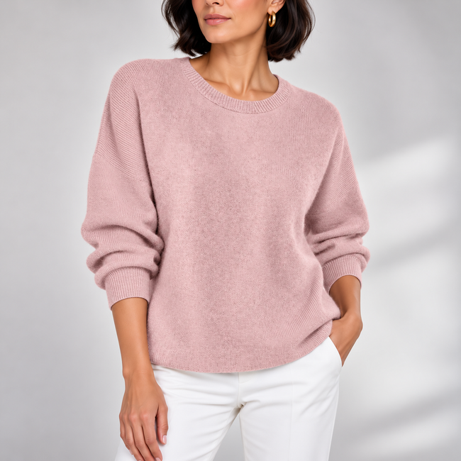 Mariangela Relaxed Crew-Neck Knit Sweater