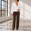Clarissa Ruched Deep V-Neck Blouse