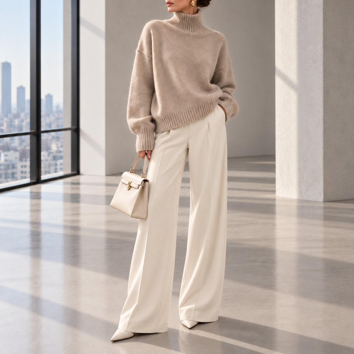Isadora Roll-Neck Cashmere Sweater