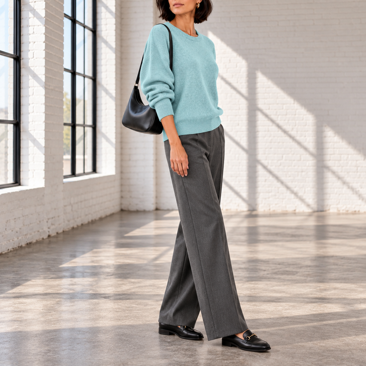 Mariangela Relaxed Crew-Neck Knit Sweater