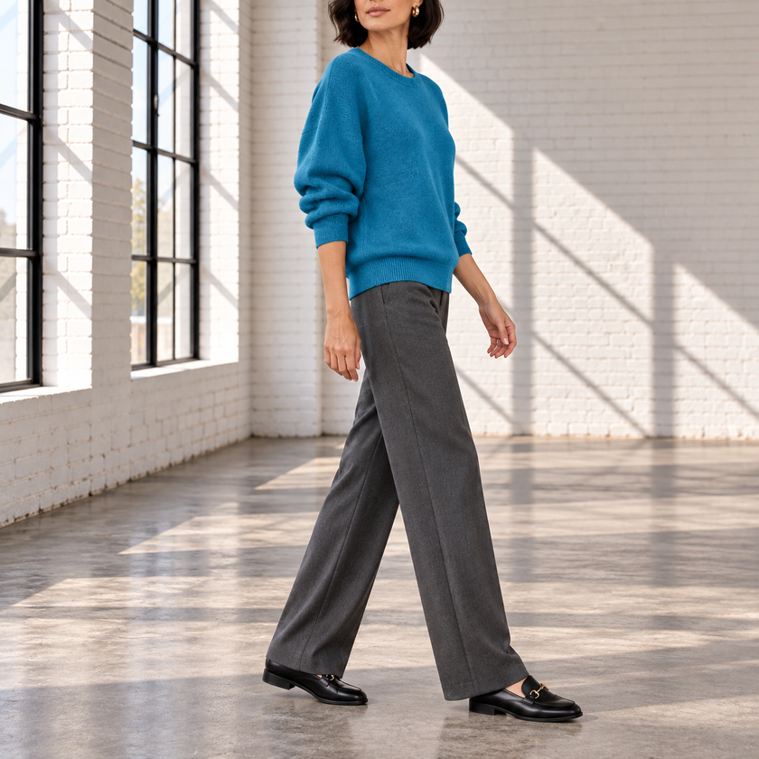 Mariangela Relaxed Crew-Neck Knit Sweater