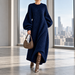 Ottavia Oversized Knit Maxi Sweater Dress